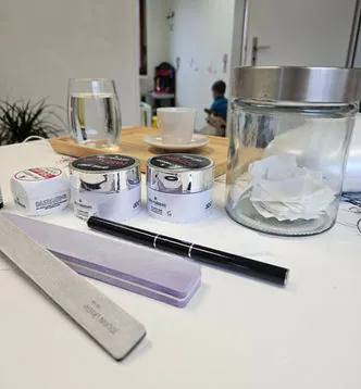Arbeitsplatz im Studio